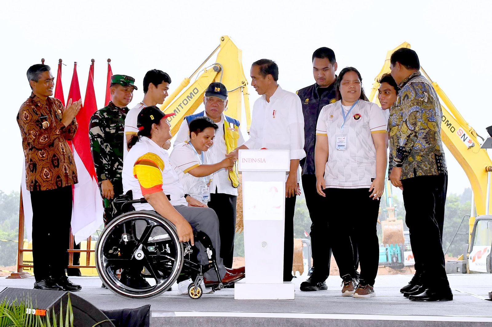 Presiden Jokowi Resmikan Awal Pembangunan Pusat Pelatihan Paralimpiade di Karanganyar
